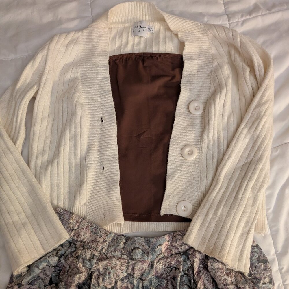 Cream cardigan